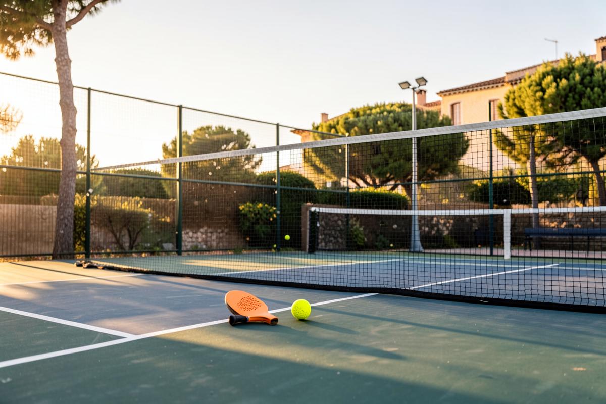 Pista exterior de pickleball lista para reservar