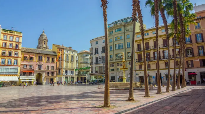 Vista urbana de Málaga